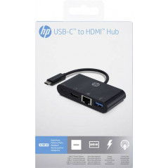 USB cable and USB hub - USB-C-Hubb med HDMI, USB-C, USB 3.0 och Ethernet anslutning
