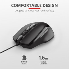 Gaming mouse - Trust Voca Ergonomisk USB mus