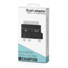 Champion Scartadapter 3x RCA 1xS-Video