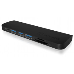 Docking station for computer - ICY BOX USB-C Dockingstation med HDMI, 3xUSB, MicroSD