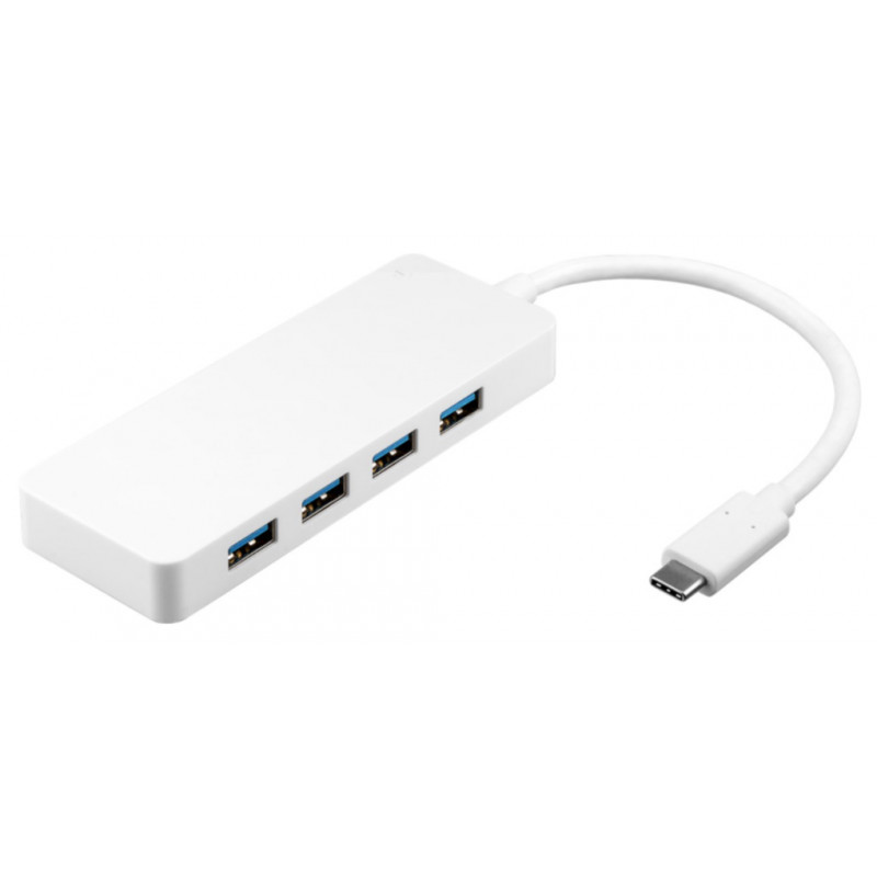 USB hub - Goobay USB-C 4-portars USB-hubb med USB 3.0