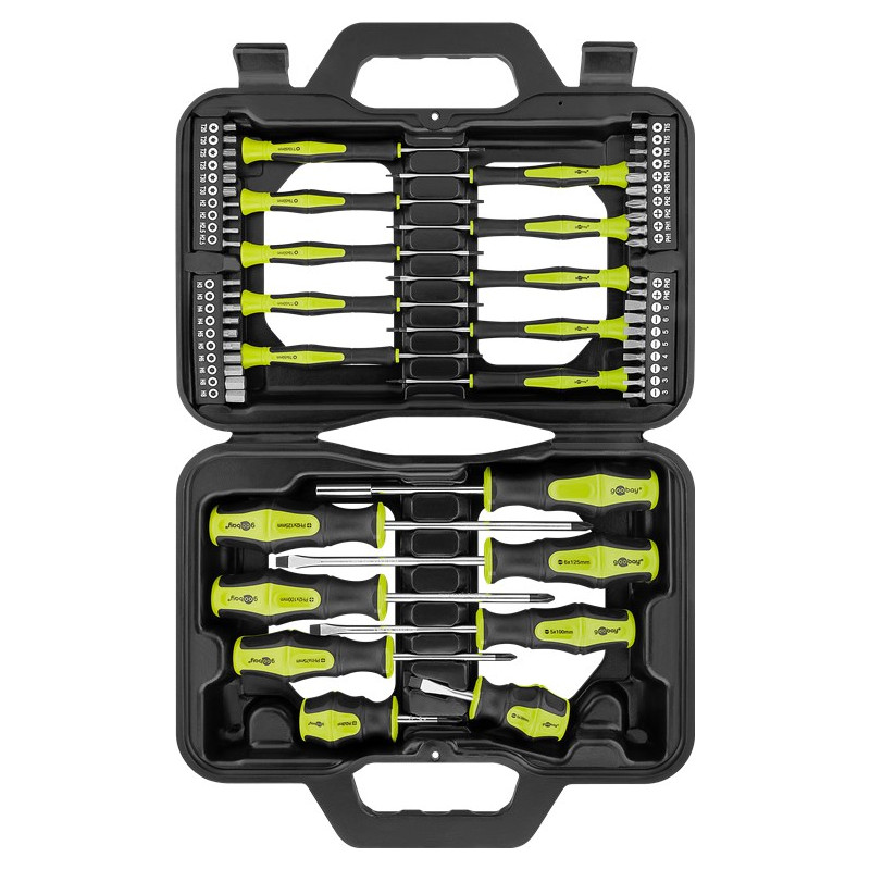 Screwdriver & kit - GOOBAY precision skruvmejselset med 40 olika bits