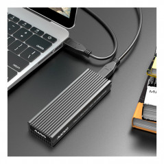 USB-C 3.1 gen 2-kabinett för intern M.2 NVMe SSD